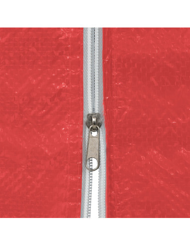 Parete per tenda da festa 2 pcs Rosso 300 x 195 cm PE e Acciaio