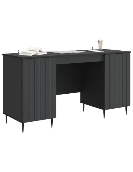 Scrivania Nero 142,5 x 50 x 75 cm Legno ingegnerizzato