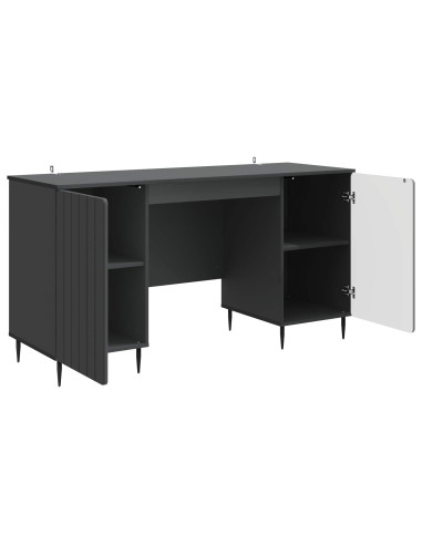 Scrivania Nero 142,5 x 50 x 75 cm Legno ingegnerizzato