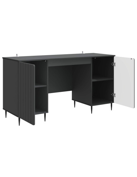 Scrivania Nero 142,5 x 50 x 75 cm Legno ingegnerizzato