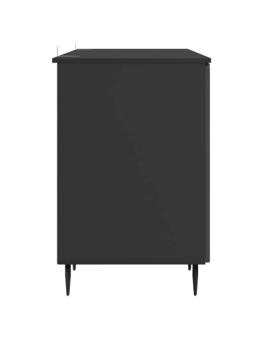 Scrivania Nero 142,5 x 50 x 75 cm Legno ingegnerizzato