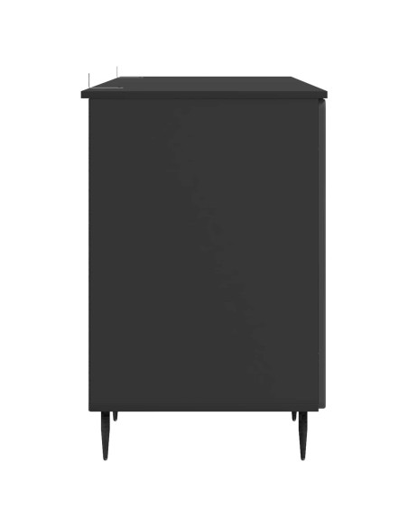 Scrivania Nero 142,5 x 50 x 75 cm Legno ingegnerizzato