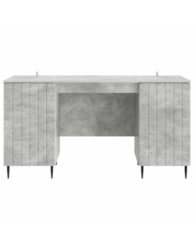 Scrivania con lo scaffale Grigio Cemento 142,5 x 50 x 75 cm