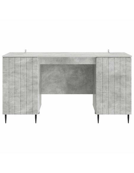 Scrivania con lo scaffale Grigio Cemento 142,5 x 50 x 75 cm