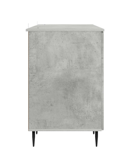 Scrivania con lo scaffale Grigio Cemento 142,5 x 50 x 75 cm