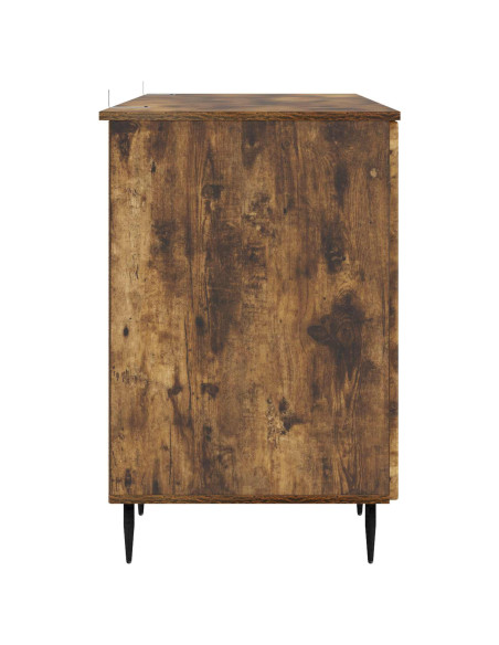 Scrivania Rovere Fumo 142,5 x 50 x 75 cm Legno ingegnerizzato