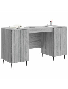 Scrivania Grigio Sonoma 142,5 x 50 x 75 cm Legno ingegnerizzato 2