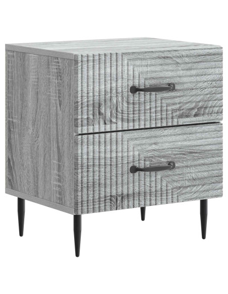 Armadio da Notte 2 pcs Grigio Sonoma 43 x 34,5 x 47,5 cm