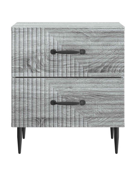 Armadio da Notte 2 pcs Grigio Sonoma 43 x 34,5 x 47,5 cm