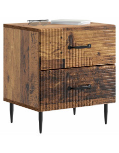 Armadio da Notte 2 pcs Legno antico 43 x 34,5 x 47,5 cm 2