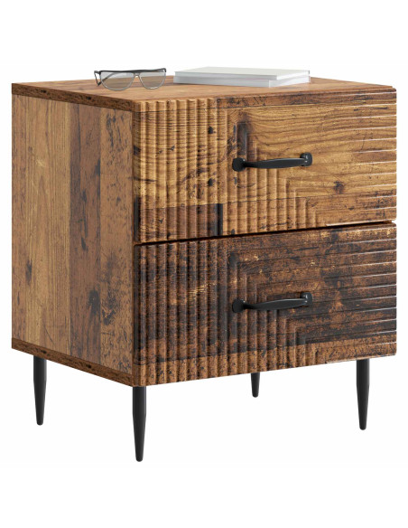 Armadio da Notte 2 pcs Legno antico 43 x 34,5 x 47,5 cm