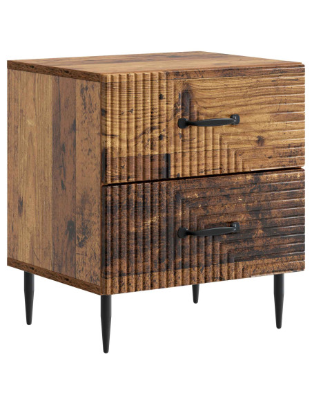 Armadio da Notte 2 pcs Legno antico 43 x 34,5 x 47,5 cm