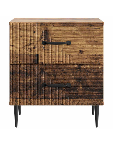 Armadio da Notte 2 pcs Legno antico 43 x 34,5 x 47,5 cm