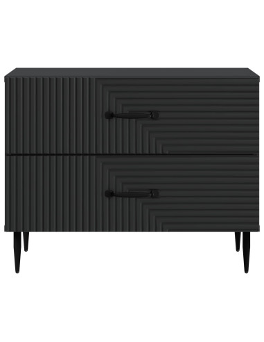 Armadio da Notte Nero 62 x 34,5 x 47,5 cm Legno ingegnerizzato