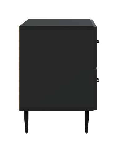 Armadio da Notte Nero 62 x 34,5 x 47,5 cm Legno ingegnerizzato