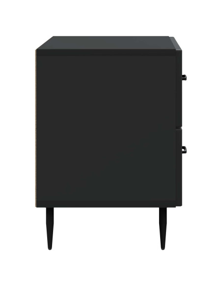 Armadio da Notte Nero 62 x 34,5 x 47,5 cm Legno ingegnerizzato