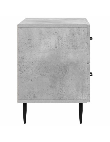 Armadio da Notte Grigio Cemento 62 x 34,5 x 47,5 cm