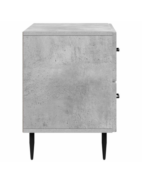 Armadio da Notte Grigio Cemento 62 x 34,5 x 47,5 cm