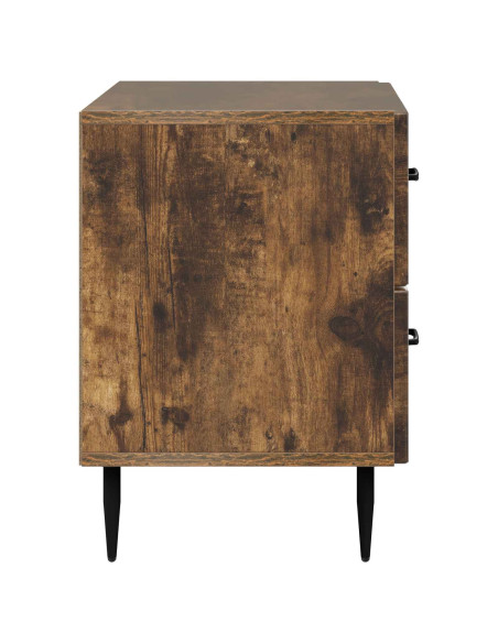 Armadio da Notte con cassetto Rovere Fumo 62 x 34,5 x 47,5 cm