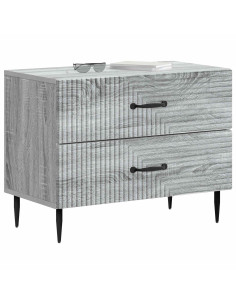 Armadio da Notte con cassetto Grigio Sonoma 62 x 34,5 x 47,5 cm 2