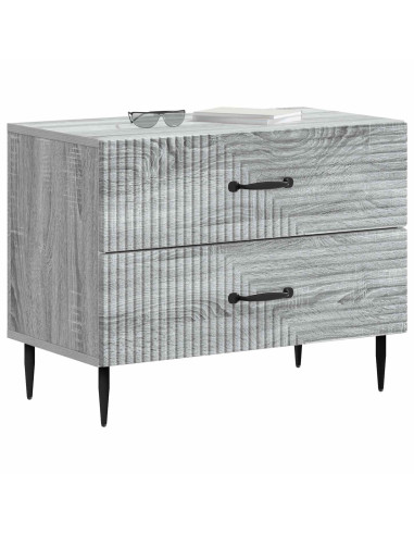 Armadio da Notte con cassetto Grigio Sonoma 62 x 34,5 x 47,5 cm