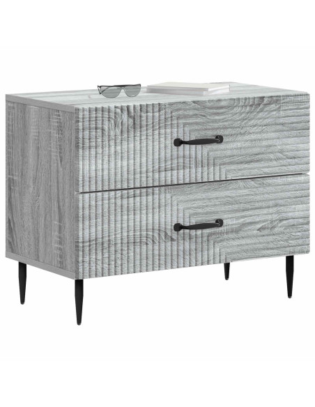 Armadio da Notte con cassetto Grigio Sonoma 62 x 34,5 x 47,5 cm