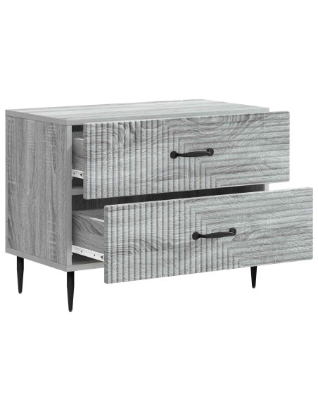 Armadio da Notte con cassetto Grigio Sonoma 62 x 34,5 x 47,5 cm