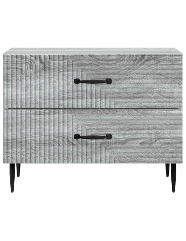 Armadio da Notte con cassetto Grigio Sonoma 62 x 34,5 x 47,5 cm