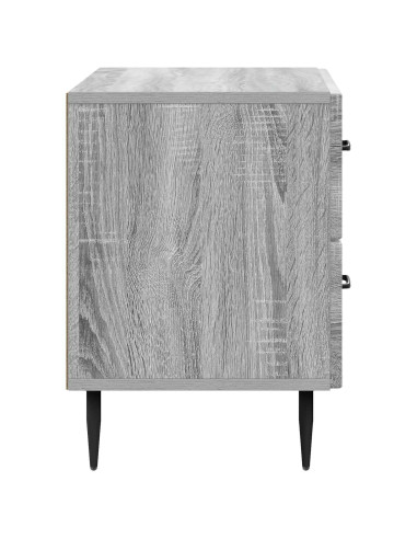 Armadio da Notte con cassetto Grigio Sonoma 62 x 34,5 x 47,5 cm