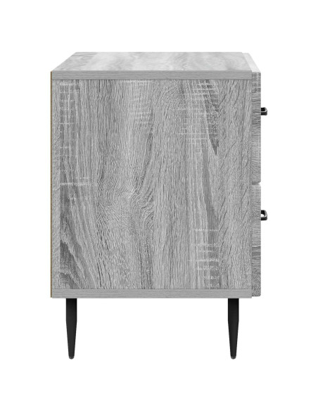 Armadio da Notte con cassetto Grigio Sonoma 62 x 34,5 x 47,5 cm