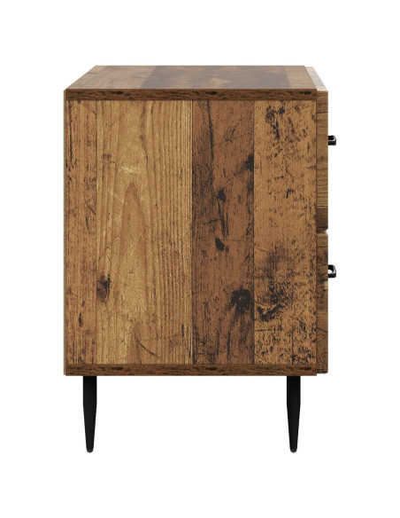 Armadio da Notte con cassetto Legno antico 62 x 34,5 x 47,5 cm