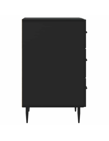 Armadio da Notte Nero 43 x 41 x 66,5 cm Legno ingegnerizzato