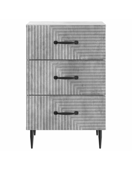 Armadio da Notte con cassetto Grigio Cemento 43 x 41 x 66,5 cm