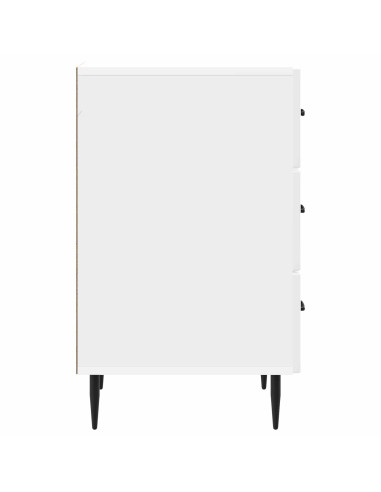 Armadio da Notte con cassetto Bianco Lucido 43 x 41 x 66,5 cm