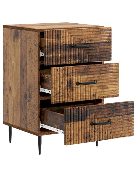 Armadio da Notte con cassetto Legno antico 43 x 41 x 66,5 cm