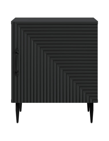 Armadio da Notte Nero 43 x 34,5 x 50 cm Legno ingegnerizzato