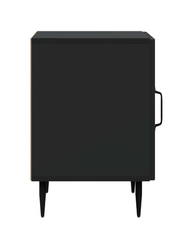 Armadio da Notte Nero 43 x 34,5 x 50 cm Legno ingegnerizzato