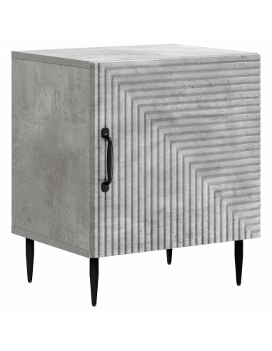 Armadio da Notte 2 pcs Grigio Cemento 43 x 34,5 x 50 cm