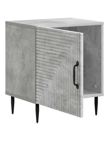 Armadio da Notte 2 pcs Grigio Cemento 43 x 34,5 x 50 cm