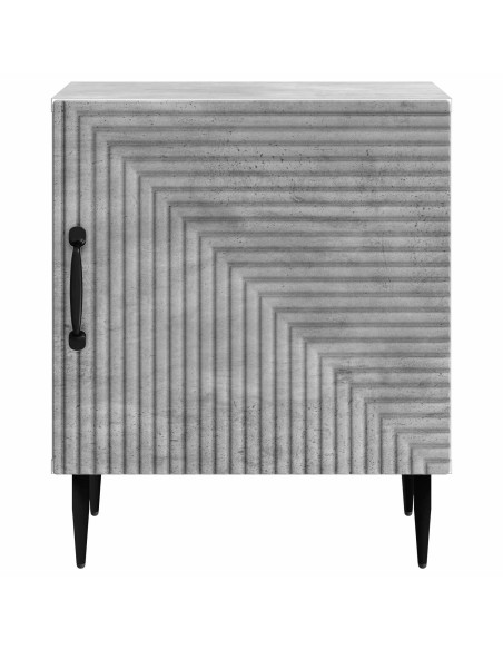 Armadio da Notte 2 pcs Grigio Cemento 43 x 34,5 x 50 cm