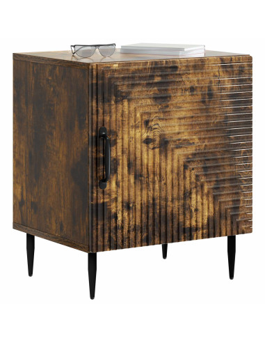 Armadio da Notte Rovere Fumo 43 x 34,5 x 50 cm