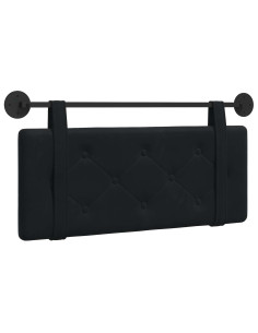 Testata appesa Montaggio a parete Nero 110 x 55 x 5 cm Velluto 2