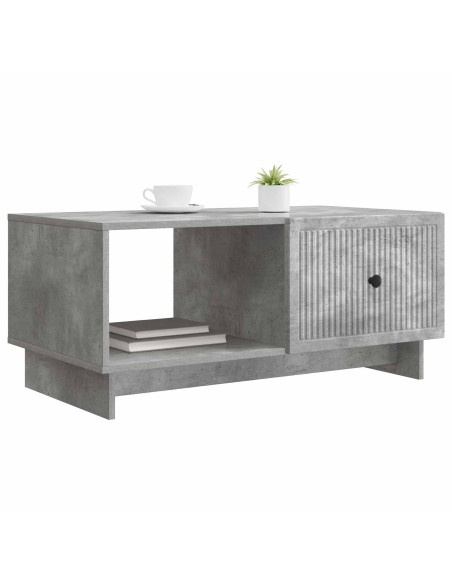 Tavolino da salotto Grigio Cemento 90 x 50 x 40 cm