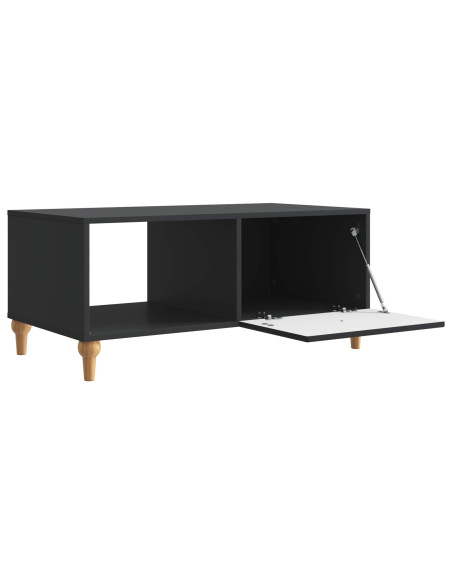 Tavolino da salotto Nero 90 x 50 x 40 cm Legno ingegnerizzato