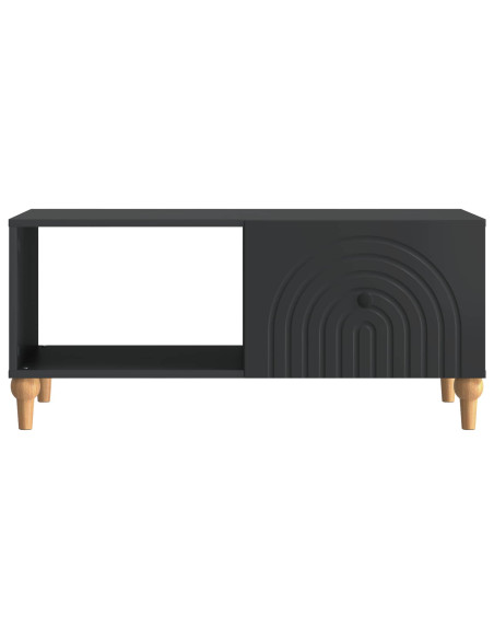 Tavolino da salotto Nero 90 x 50 x 40 cm Legno ingegnerizzato