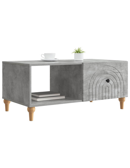 Tavolino da salotto Grigio Cemento 90 x 50 x 40 cm
