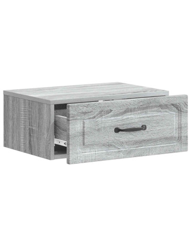 Mobiletto da notte a muro 2 pcs Grigio Sonoma 49 x 34,5 x 20 cm