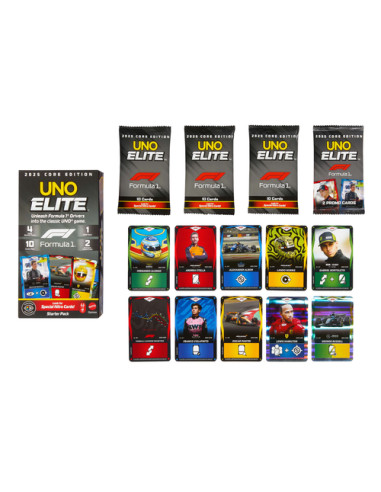 Games JLV42 gioco da tavolo UNO Elite Formula 1 2025 Carta da gioco Sostituzione