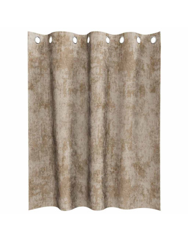 Tende in Velluto con tende 2 pcs Champagne 140 x 140 cm Velluto