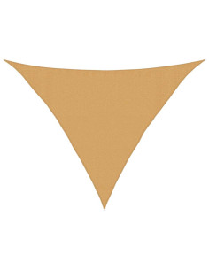 Vela Parasole 160 g/m² Triangolare Sabbia 3,5x3,5x4,9 m in HDPE 2